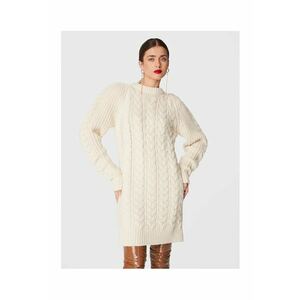 Rochie Dama - 301413929 - Acril - Lana - Bej - Bej imagine