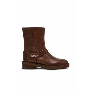 Ghete de piele - Maro cognac imagine