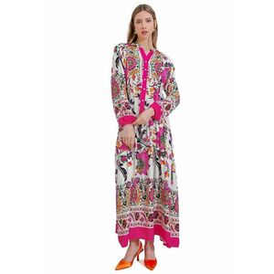 Rochie maxi dama HiCCUP - imprimeu - viscoza - multicolor imagine