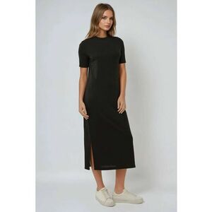 Rochie Midi - Negru - bumbac imagine
