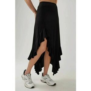 Fusta maxi dama - tricot - negru imagine