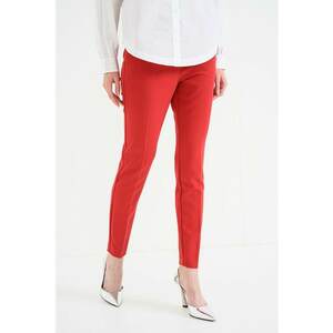 Pantaloni eleganti slim fit - Roz zmeuriu imagine