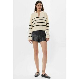 Pulover dama - tricotat cu alb - tricot - Alb imagine
