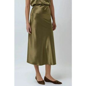 Fusta midi din satin 00 imagine