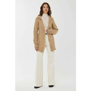 Pulover dama - cardigan tricotat cu nasturi - natur - acrilic imagine
