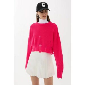 Pulover dama - pulover - roz - tricot imagine