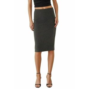 Fusta bodycon dama nylon/viscoza - gri imagine