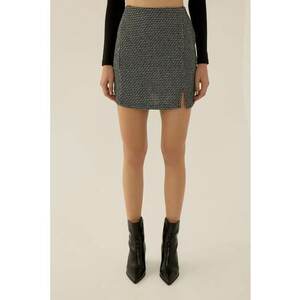 Fusta mini dama bumbac/poliester/acril - negru imagine