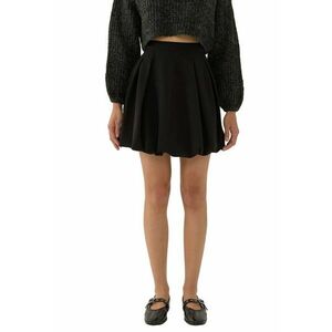 Fusta mini dama poliester/elastan - tip balon - negru imagine