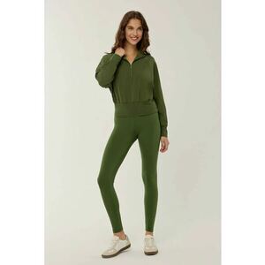Colanti talie inalta - verde - poliester imagine