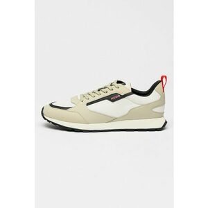 Pantofi sport cu insertii din material textil Icelin Runn - Alb/Bej deschis imagine