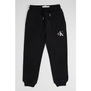 Pantaloni relaxed fit de trening cu imprimeu logo discret - Negru imagine