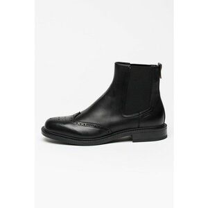 Ghete Chelsea din piele Lysander - Negru imagine