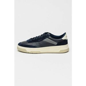 Pantofi sport de piele cu garnituri de piele intoarsa Baltimore - Bleumarin imagine