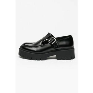 Pantofi de piele ecologica cu bareta in T Kris - Negru imagine