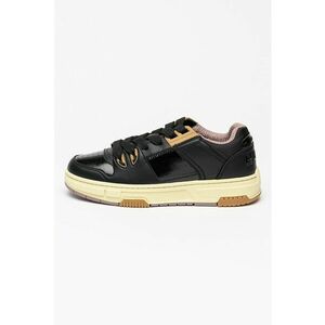Pantofi sport cu insertii de piele ecologica Yarrow - Negru imagine
