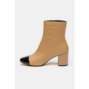 Ghete cu varf contrastant - Negru/Maro camel imagine
