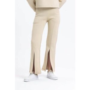 Pantaloni de trening - talie inalta - crapaturi - textil - natural - imagine