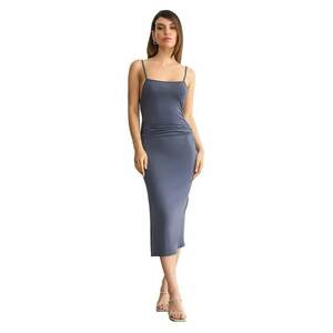 Rochie midi - Gri - Elastan/Poliester imagine