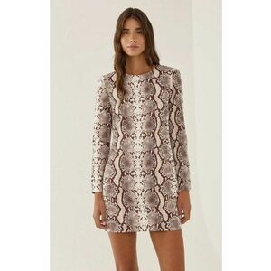 Rochie mini - imprimeu - multicolor - textil imagine