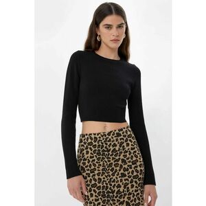 Pulover dama - bluza tricotata simpla - negru - tricot imagine