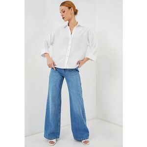 Camasa dama BDART - cu nasturi - alb - viscoza-nylon imagine