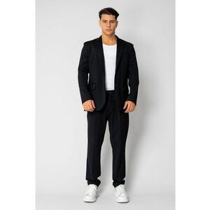 Costum Flex sacou si pantalon lung Black 18822 - Negru imagine