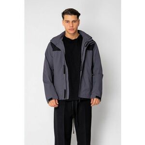 Geaca cu fermoar si buzunare Grey Anthracite 18961 - Gri imagine