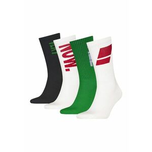 Set de sosete lungi - 4 perechi - Verde/Negru stins/Alb murdar imagine