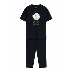 Pijama dama Dairoku - Bumbac - Negru imagine