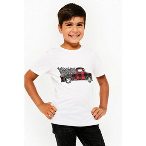 Tricou cu tematica de Craciun - Alb imagine