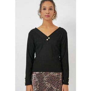 Bluza dama HiCCUP - poliester - negru imagine