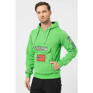 Hanorac cu snur si logo brodat Gymclass - Verde imagine