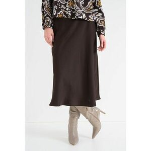 Fusta uni de satin - Maro inchis imagine