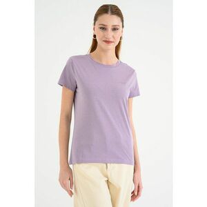 Tricou regular fit de bumbac Esogo - Lila imagine