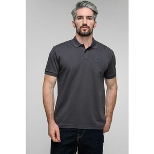 Tricou polo cu logo - Gri inchis imagine
