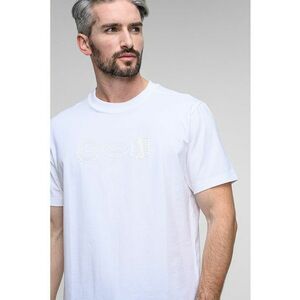Tricou cu decolteu rotund - Alb optic imagine
