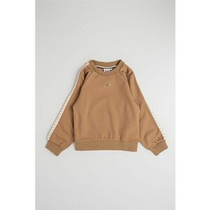 Bluza de trening cu maneci raglan - Alb fildes/Maro camel imagine