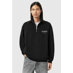 Bluza de trening cu fermoar si imprimeu pe partea din spate Underground - Alb/Negru imagine