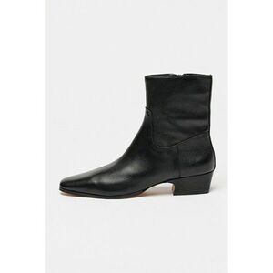 Botine din piele Dusty - Negru imagine