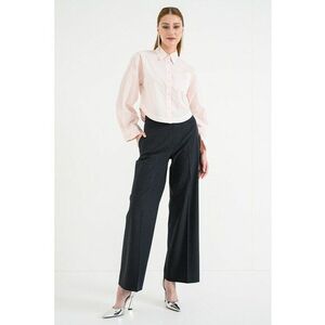 Pantaloni ampli in dungi Hambala - Gri antracit imagine