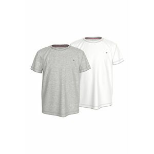 Set de tricouri din bumbac - 2 piese - Gri melange imagine