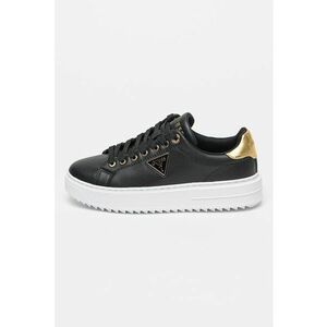 Pantofi sport de piele cu logo - Auriu/Negru/Alb optic imagine