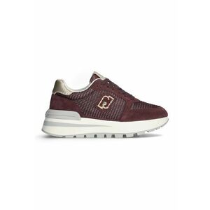 Pantofi sport cu garnituri de piele intoarsa si logo metalic - Violet tyrian imagine