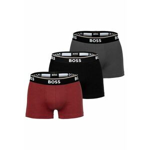 Set de boxeri cu logo Power - 3 perechi - Rosu/Negru/Gri imagine