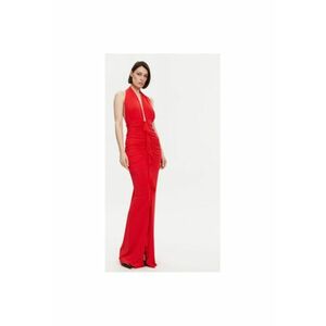 Rochie dama 53-3349 - Poliester/Elastan - Rosu - Rosu imagine