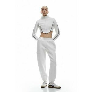 Pantaloni relaxed fit de trening - Alb fildes imagine