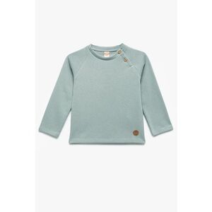 Bluza de trening din bumbac cu maneci raglan - Gri cenusiu imagine