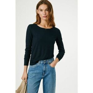 Bluza striata cu model uni - Albastru ultramarin imagine