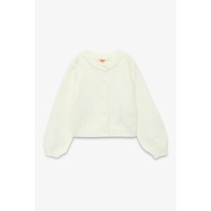 Cardigan uni - Alb fildes imagine